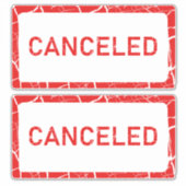 kühne Red CANCEE Notice Aufkleber (Vorderseite)