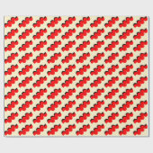 kühne Red Candy-Drehung Geschenkpapier (Flach)