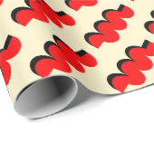 kühne Red Candy-Drehung Geschenkpapier (Rolleneckpunkt)