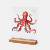 kühne, Red Octopus Desk Schild Ocean Inspiriert De (Winkel)