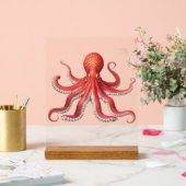 kühne, Red Octopus Desk Schild Ocean Inspiriert De (Hochzeit)