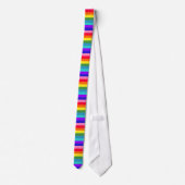 Kühne Regenbogen Streifen Neck Tie. Krawatte (Rückseite)