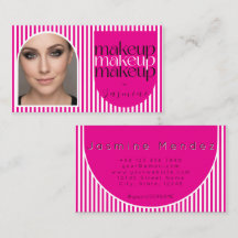 Kühne Retro-Makeup-Artist-Pink-Weiße-Fotostreifen 