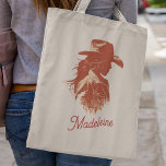 Kühne Retro Western Cowgirl Bachelorette Name Tragetasche<br><div class="desc">Ein Retro Western Cowgirl Junggeselinnen-Abschied Individuelle Name Tote Tasche</div>