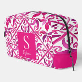 Kühne rosa spanische Talavera Bräunungsgeschenke Waschbeutel (Rechte Ecke)