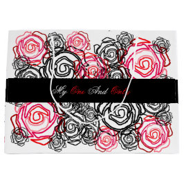 'Kühne Rose-meine einzige und nur' große Geschenkt Große Geschenktüte