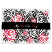 'Kühne Rose-meine einzige und nur' große Geschenkt Große Geschenktüte (Rückseite)