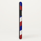 Kühne Rot, Weiß und Blaue Chevronen Case-Mate iPhone Hülle (Hinten/Rechts)