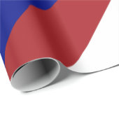 Kühne Rot, Weiß und Blaue Chevronen Geschenkpapier (Rolleneckpunkt)
