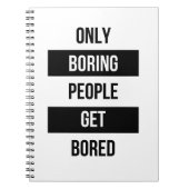 Kühne Sarazsche Zitat NUR langweilige Menschen lan Notizblock (Vorderseite)