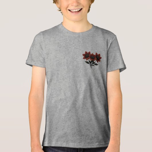 Kühne Scarlet Blooms Tri-Blend Shirt (Vorderseite)