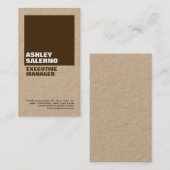 Kühne Schlichte Berufliche Minimalistische Custom  Visitenkarte (Vorne/Hinten)