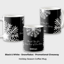 kühne Schneeflocke Black & White Werbegeschenk