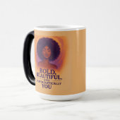 Kühne, schön, ohne Entschuldigung - Tasse (Vorderseite Links)