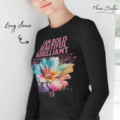 Kühne schöne brillante inspirierende Zitat der Fra T-Shirt