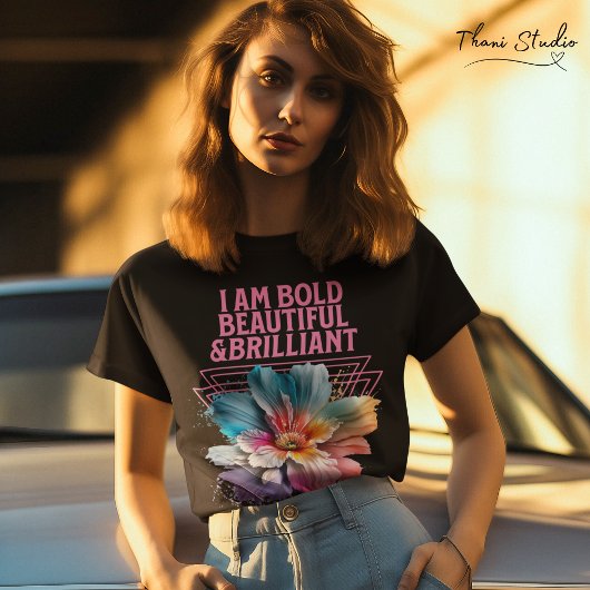 Kühne schöne brillante inspirierende Zitat der Fra T-Shirt