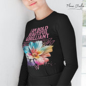 Kühne schöne brillante inspirierende Zitat der Fra T-Shirt