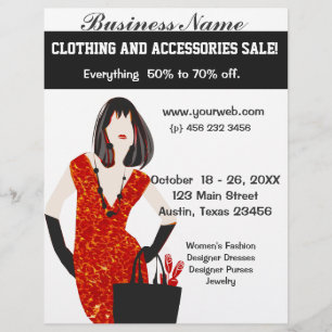 Kühne schöne Mode Red Animal Leopard Print Flyer