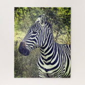 Kühne schöne Schwarz und Weiß Zebra Kenya Puzzle (Vertikal)