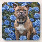 "Kühne Schönheit: Ein Braun im Garten der Blauen R Getränkeuntersetzer (Vorderseite)