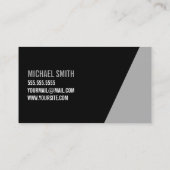 Kühne Schwarz-Weiß-Personal-Trainer Visitenkarte (Rückseite)