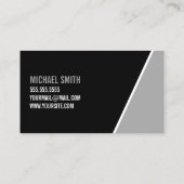 Kühne Schwarz-Weiß-Personal-Trainer Visitenkarte (Rückseite)