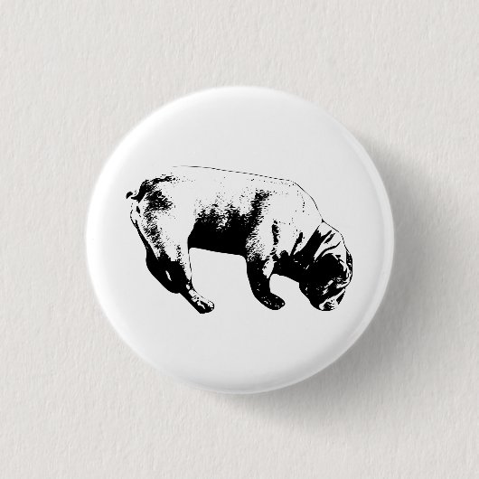 Kühne Sicht, ruhige Marke Button (Vorderseite)