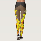 Kühne Sonnenblumen-Leggings Leggings (Rückseite)