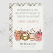 kühne, sonnige Kaffeekoffeingetränke Weihnachten (Vorne/Hinten)