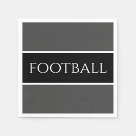 Kühne Sporty Dark Gray White Black Large Football Serviette