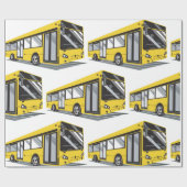kühne Stadtbusse Geschenkpapier (Flach)