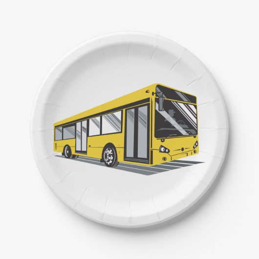 kühne Stadtbusse Pappteller (Vorderseite)