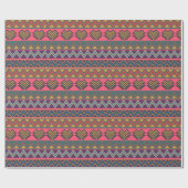 Kühne Stamm Zigzag Wrapping Paper - Boho Vibes Geschenkpapier (Flach)