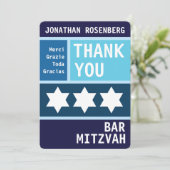 kühne Star von David Bar Mitzvah Danke (Stehend Vorderseite)