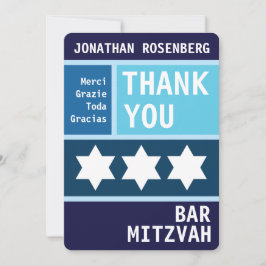 kühne Star von David Bar Mitzvah Danke