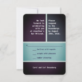 kühne Star von David Bar Mitzvah UAWG Reply Einladung (Rückseite)