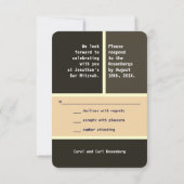 kühne Star von David Bar Mitzvah UAWG Reply Einladung (Rückseite)