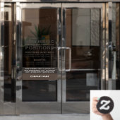 kühne Stellenausschreibung Stellenausschreibung Fensteraufkleber (Büro Tür)