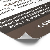 kühne Stellenausschreibung Stellenausschreibung Poster (Ecke)