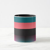 Kühne Streifen Gradient Elegante Kaffee Tasse (Zentrum)
