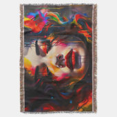 kühne Surreal Portrait Decke (Vorderseite Vertikal)