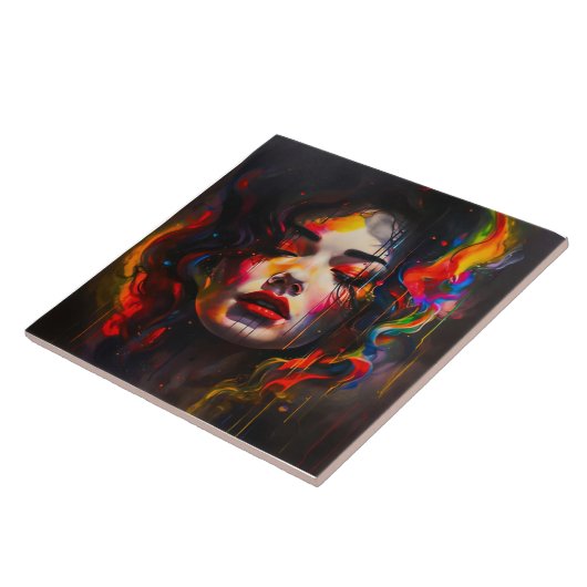 kühne Surreal Portrait Fliese (Seite)