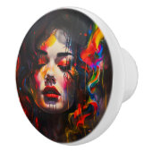 kühne Surreal Portrait Keramikknauf (Rechts)