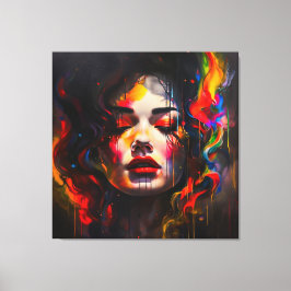 kühne Surreal Portrait Leinwanddruck