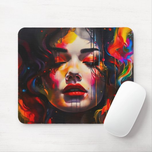 kühne Surreal Portrait Mousepad (Mit Mouse)