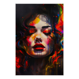 kühne Surreal Portrait Poster