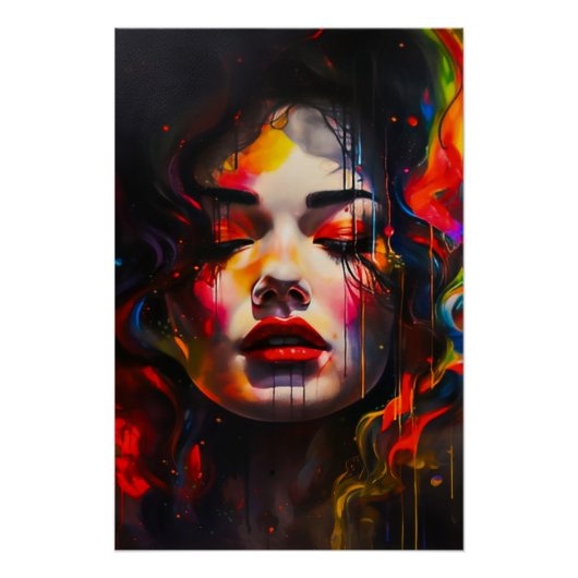 kühne Surreal Portrait Poster (Vorderseite)