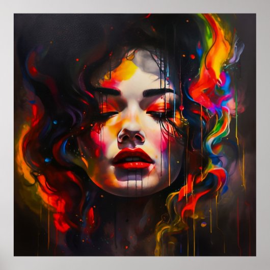 kühne Surreal Portrait Poster (Vorne)