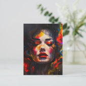 kühne Surreal Portrait Postkarte (Stehend Vorderseite)