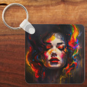 kühne Surreal Portrait Schlüsselanhänger (Vorderseite)